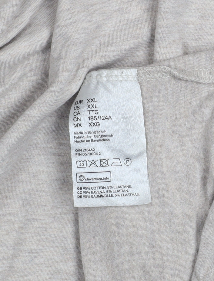 Mens UK Size 2XL H&M Cotton Blend Polo Shirt