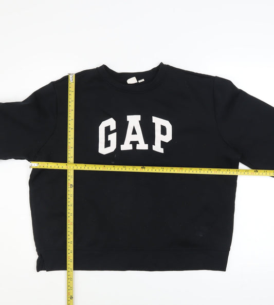 Womens UK Size XL Gap Black Pullover Sweatshirt