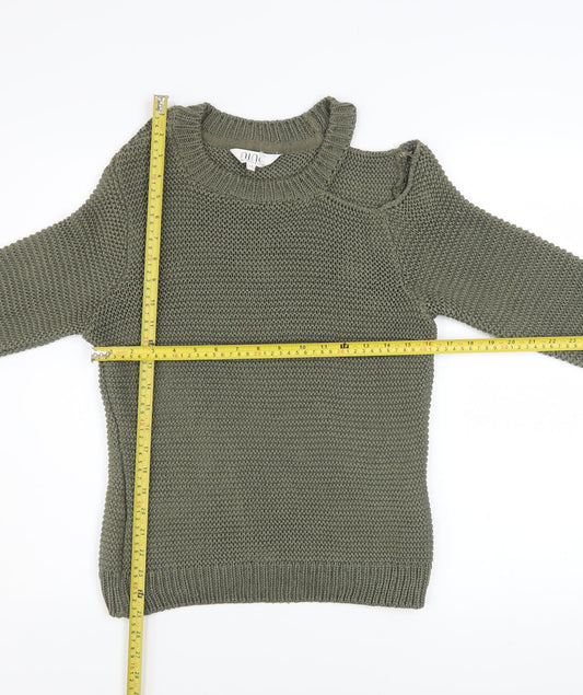 Womens UK Size 12 Nine by Savannah Miller Green Pullover Jumper