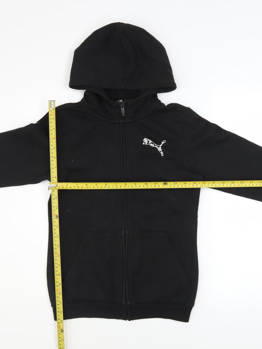 Boys UK Size 13-14 Years PUMA Black Full Zip Hoodie