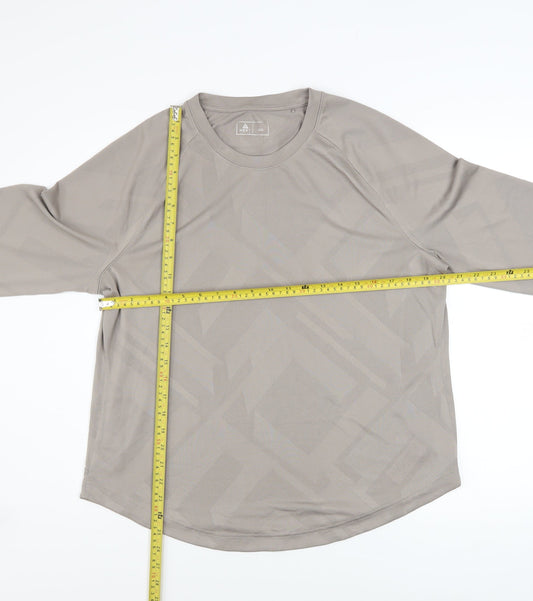 Mens UK Size L NEXT Beige Gym & Training Running & Jogging Walking T-Shirt