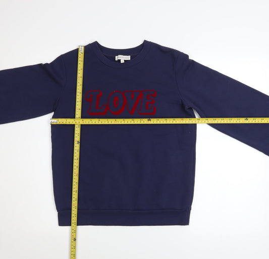 Womens UK Size S Warehouse Blue Pullover Sweatshirt