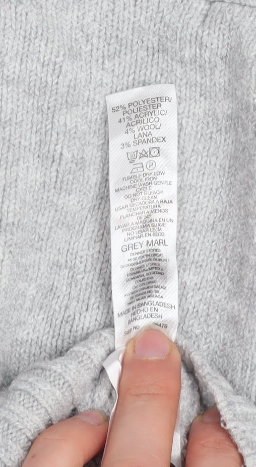 Womens UK Size XS Dunnes Stores Grey Cardigan Jumper
