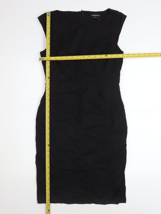 Womens UK Size 10 Warehouse Sheath Dress