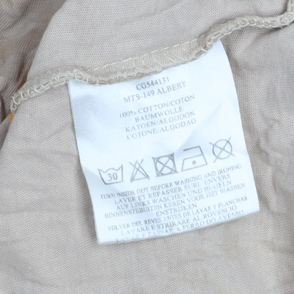 Mens UK Size L Brave Soul Beige T-Shirt