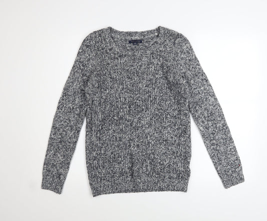 Womens UK Size XS Tommy Hilfiger Grey Pullover Jumper