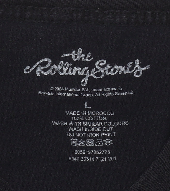 Mens UK Size L The Rolling Stones Black T-Shirt
