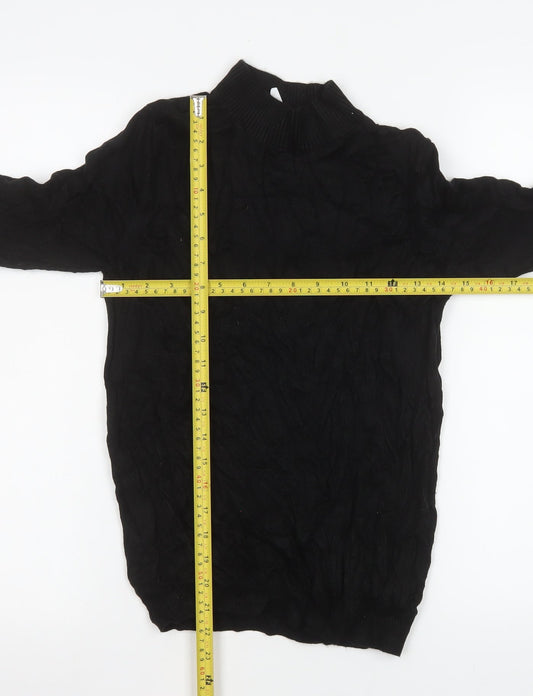 Womens UK Size 10 COLLUSION Black Basic Blouse