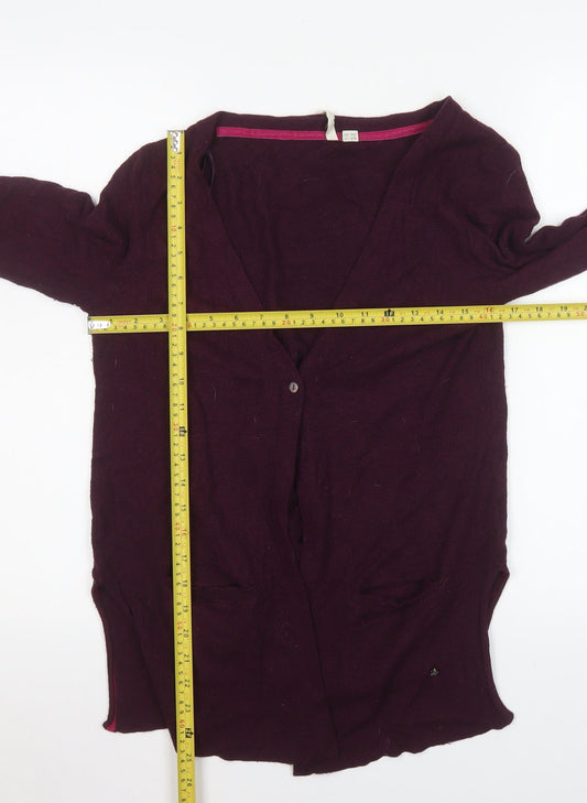 Womens UK Size 10 White Stuff Purple Cardigan Jumper