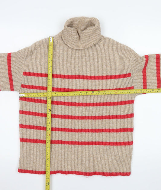 Womens UK Size S Marks and Spencer Beige Pullover Jumper