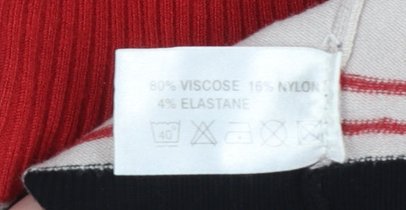 Womens UK Size M Sasha Beige Full Zip Jumper