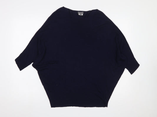 Womens UK Size XS Phase Eight Navy Pullover Jumper