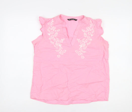 Womens UK Size S Dunnes Pink Tunic Blouse