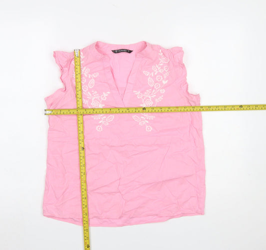 Womens UK Size S Dunnes Pink Tunic Blouse
