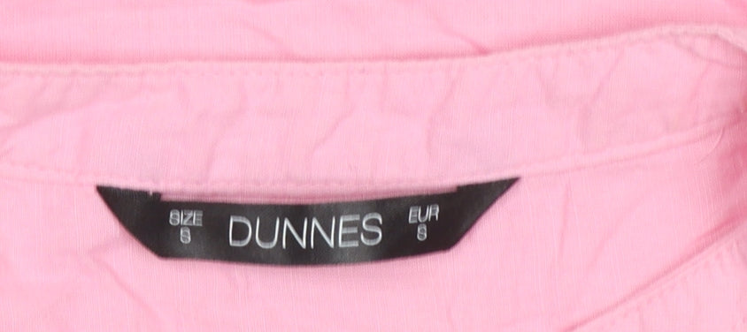 Womens UK Size S Dunnes Pink Tunic Blouse