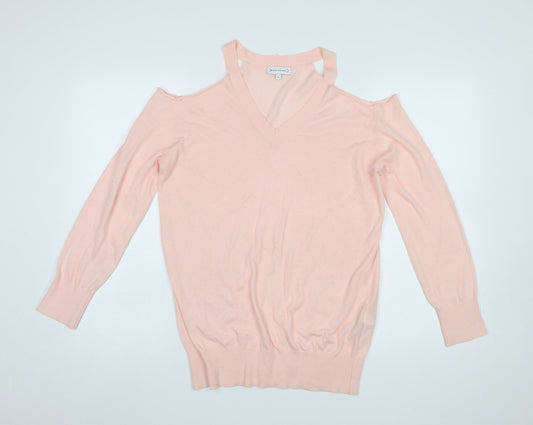 Womens UK Size 10 Warehouse Pink Pullover Jumper