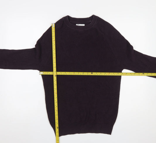 Mens UK Size S Zara Black Pullover Jumper