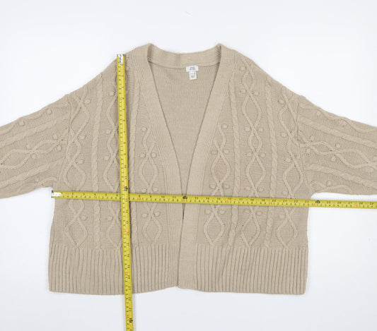 Womens UK Size S River Island Beige Cardigan Jumper