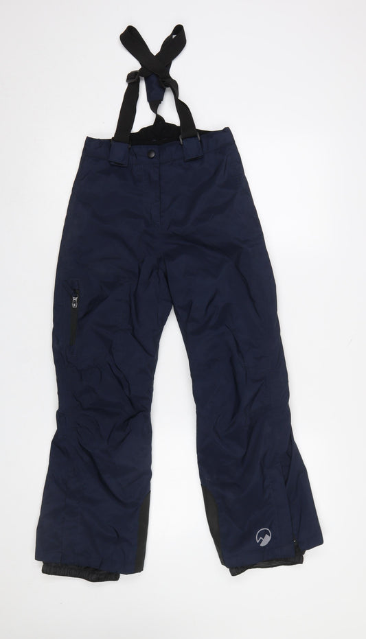 Boys UK Size 9-10 Years Crivit Regular Fit Snow Pants Blue Trousers