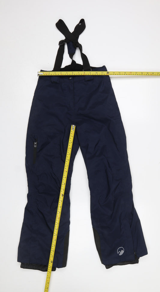Boys UK Size 9-10 Years Crivit Regular Fit Snow Pants Blue Trousers