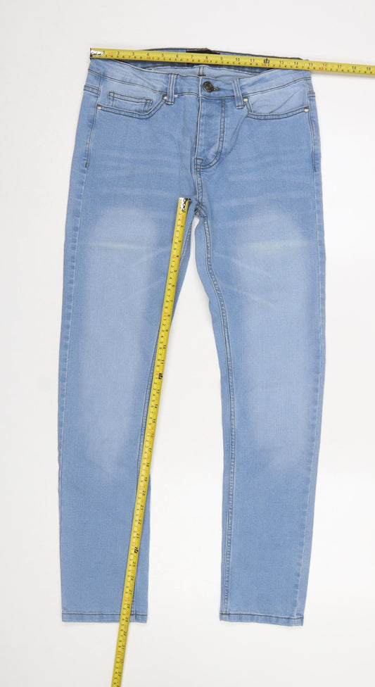 Denim Co. Men's Blue Skinny Jeans W30 L30 Slim Fit Denim