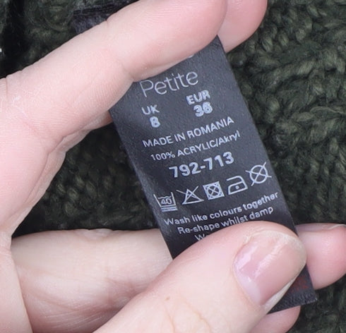 Womens UK Size 8 NEXT Green Pullover Jumper
