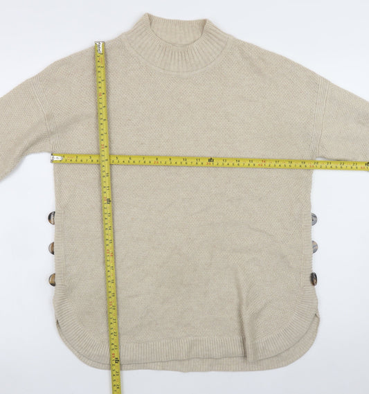 Womens UK Size 6 Warehouse Beige Pullover Jumper