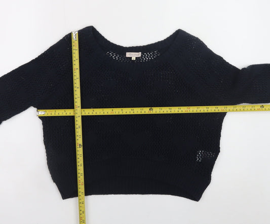 Womens UK Size 8 River Island Black Pullover Jumper