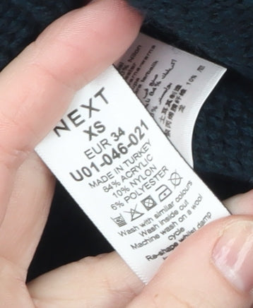 Womens UK Size XS NEXT Black Pullover Jumper