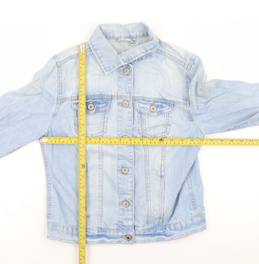 Womens UK Size 10 New Look Blue Basic Jacket
