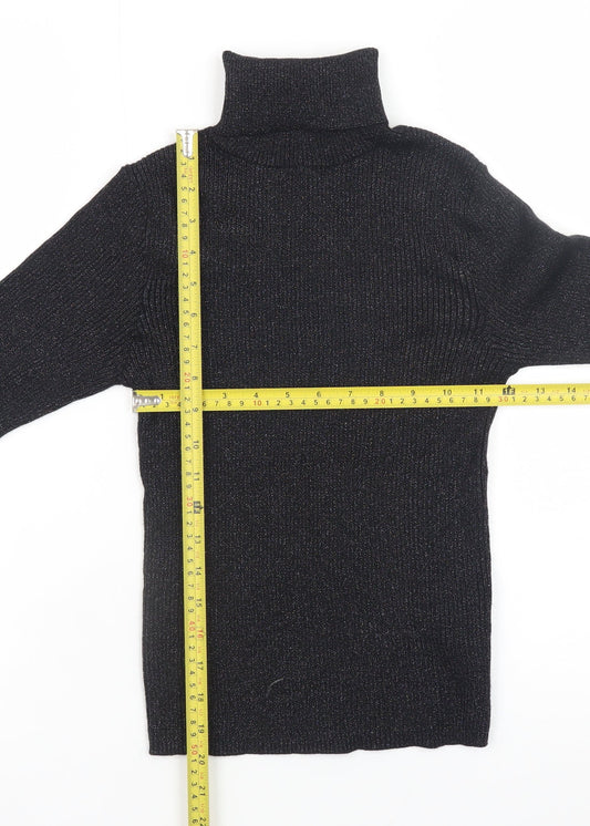 Womens UK Size XS Primark Black Pullover Jumper