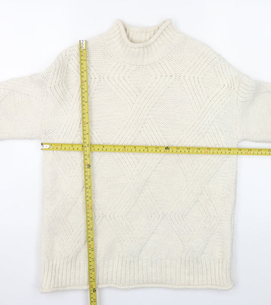 Womens UK Size S Marks and Spencer Ivory Pullover Jumper