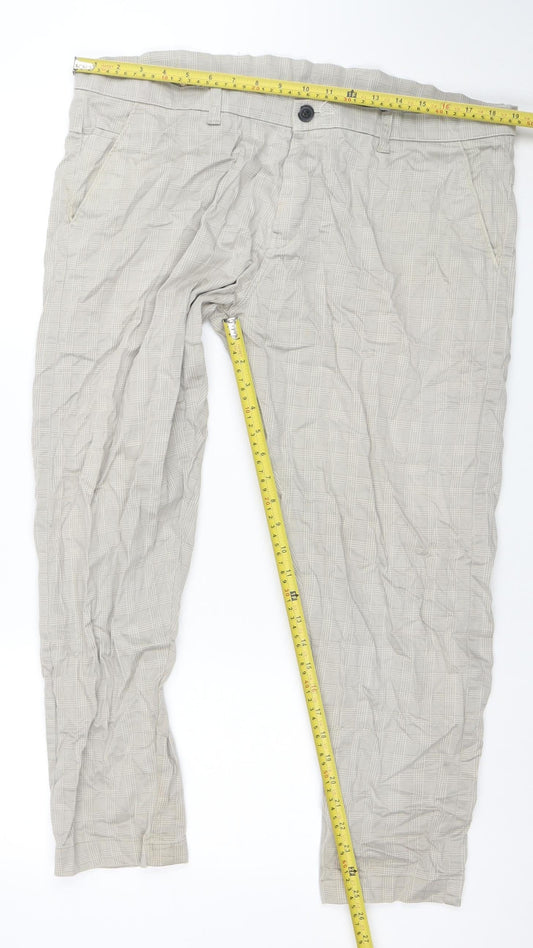 Mens UK Size 38 Saffron Premium Regular Fit Chino Beige Trousers