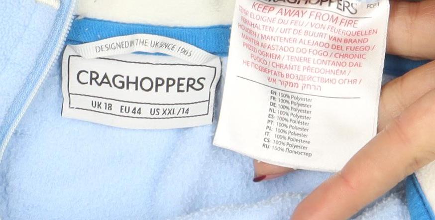 Womens UK Size XL Craghoppers Blue Pullover Sweatshirt