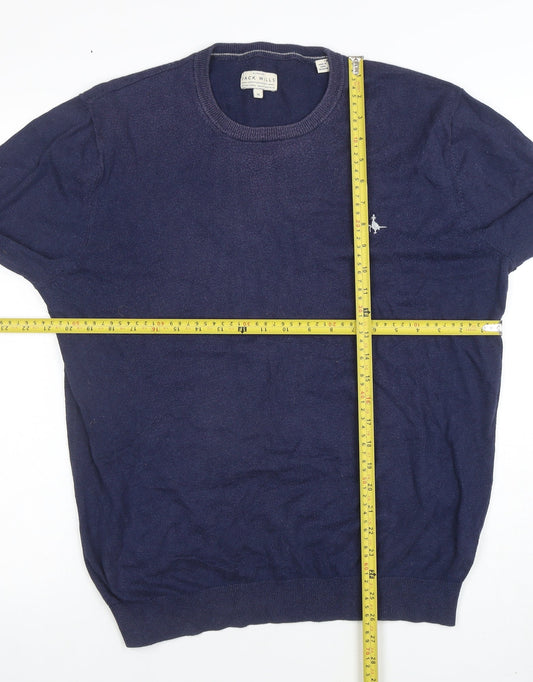 Mens UK Size XL Jack Wills Blue Pullover Jumper