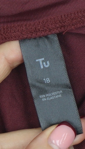 Tu Women's Brown Size 18 Ankle Length Activewear Leggings