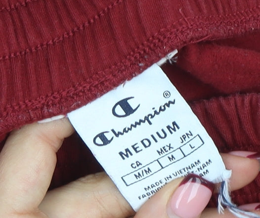 Womens UK Size M Champion Regular Fit Jogger Red Trousers