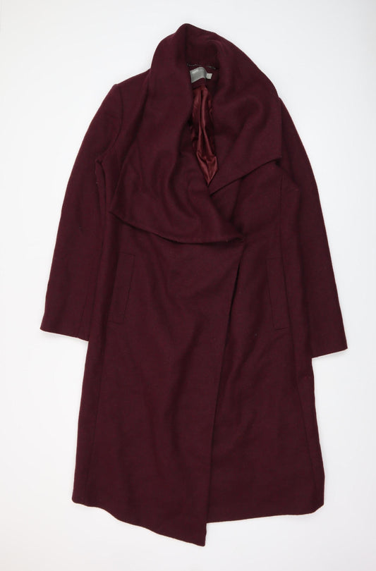 Womens UK Size 12 ASOS Red Overcoat