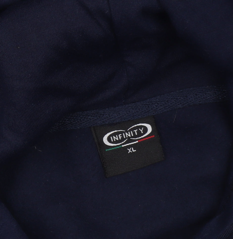 Mens UK Size XL Infinity Blue Pullover Hoodie