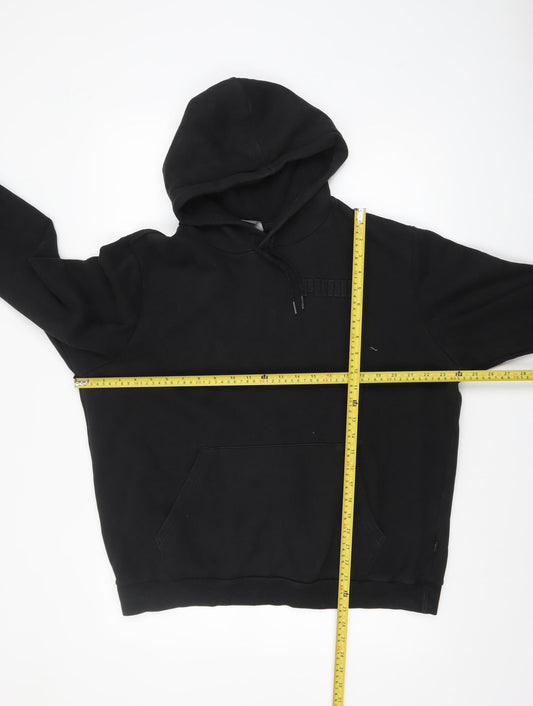 Mens UK Size L PUMA Black Pullover Hoodie