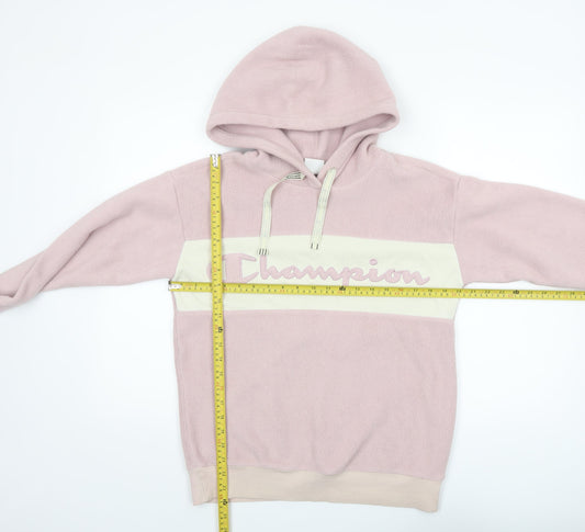 Womens UK Size XS Champion Pink Pullover Hoodie