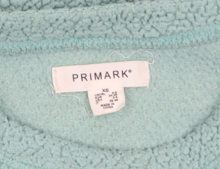 Womens UK Size XS Primark Blue Pullover Sweatshirt