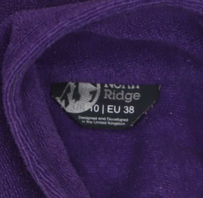 Womens UK Size 10 North Ridge Purple Pullover Sweatshirt