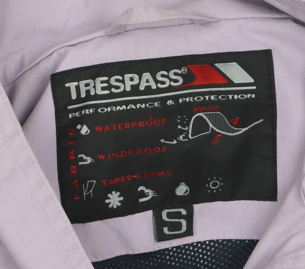 Womens UK Size S Trespass Purple Basic Jacket