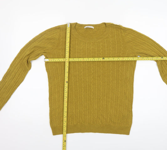 Womens UK Size 12 TU Yellow Pullover Jumper
