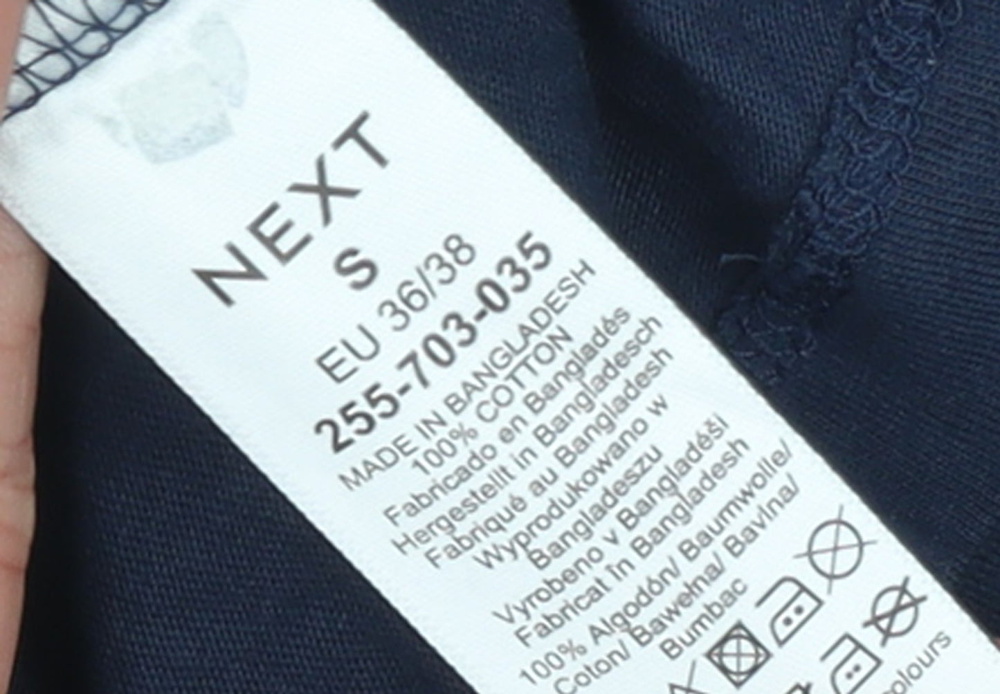 Womens UK Size S NEXT Blue Basic T-Shirt