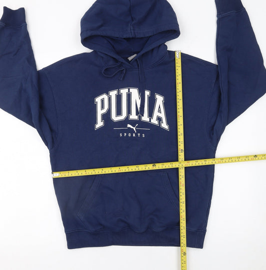 Womens UK Size 10 PUMA Blue Pullover Hoodie