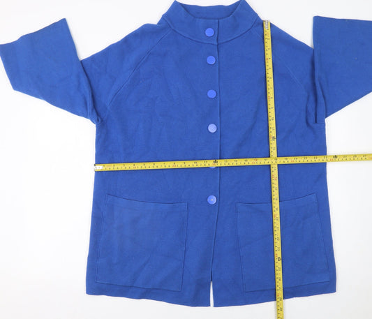Womens UK Size 16 Alice Collins Blue Cape Jumper