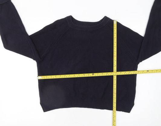 Womens UK Size XL French Connection Blue Pullover Jumper