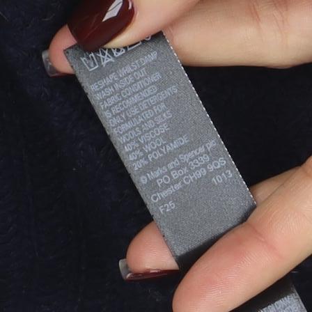 Womens UK Size 14 Marks and Spencer Black Pullover Jumper